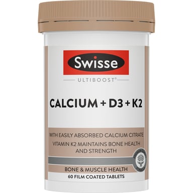 Swisse Ultiboost Calcium + D3 + K2 - 60 tablets