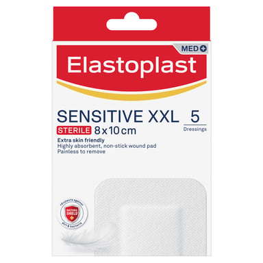 Elastoplast Sensitive XXL Dressing 8 x 10cm - 5 pack