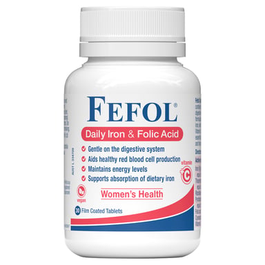 Fefol Daily Iron & Folic Acid 30 tablets
