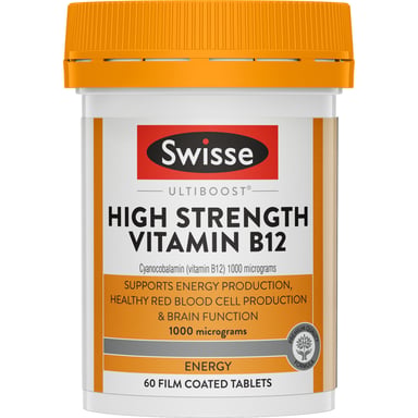 Swisse Ultiboost High Strength Vitamin B12 - 60 tablets