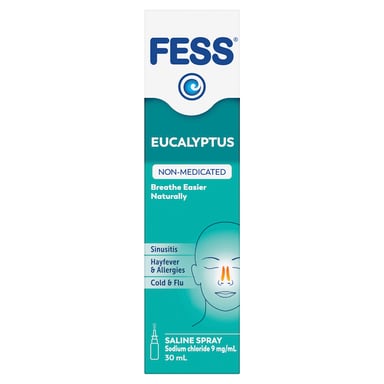 Fess Saline Nasal Spray Eucalyptus 30ml