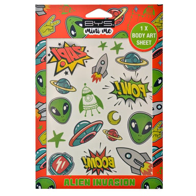 BYS Mini Me Alien Stickers Or Body Art 1 each