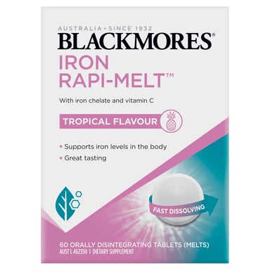 Blackmores Iron Rapi-Melt 60 tablets