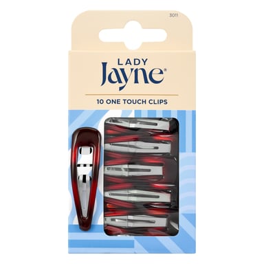 Lady Jayne One Touch Clips Shell 10 pack