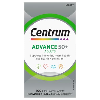 Centrum Advance 50+ Multivitamin 100 tablets