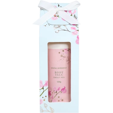 Arome Ambiance Floral Glimmer Boxed Body Talc Sweet Pea 125g