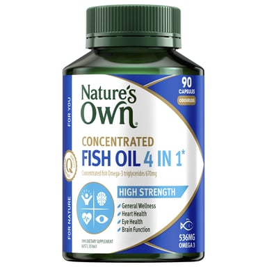 Nature's Own Concentrated Fish Oil 4 in 1 - 90 capsules