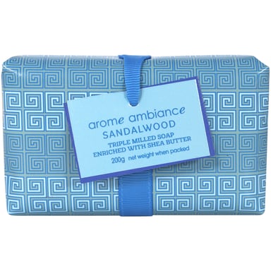 Arome Ambiance Wrapped Triple Milled Soap Sandalwood 200g