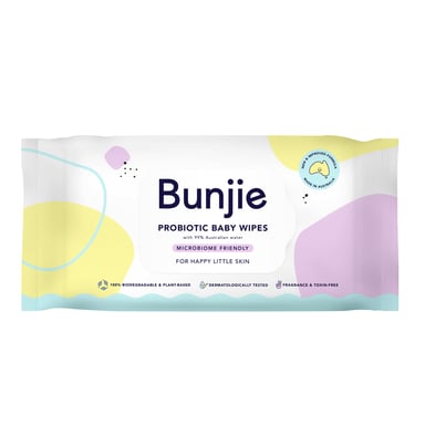 Bunjie Probiotic Baby Wipes 80 pack