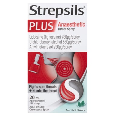 Strepsils Plus Anaesthetic Throat Spray 20ml