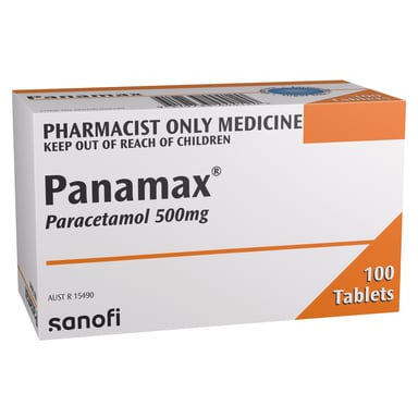 Panamax Paracetamol 500mg - 100 tablets