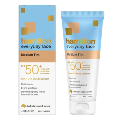 Hamilton Sun Everyday Face Medium Tint SPF50+ 75g