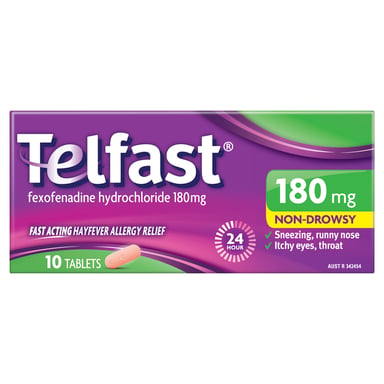 Telfast 180mg - 10 tablets