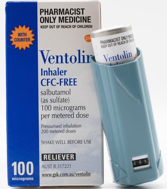 Ventolin Inhaler with Dose Counter 100mcg - 200 doses