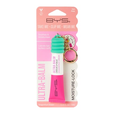 BYS Lip Balm Ultra With Lanolin & Wearable Keyring Dragonfruit Dream 13ml