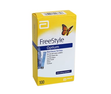 Abbott Freestyle Optium Blood Glucose Test Strips 100 pack