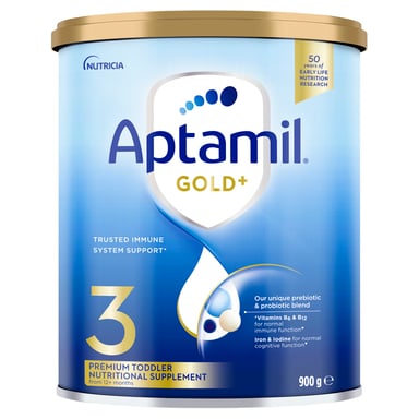 Aptamil Gold+ 3 Premium Toddler Milk Drink From 12+ Months 900g
