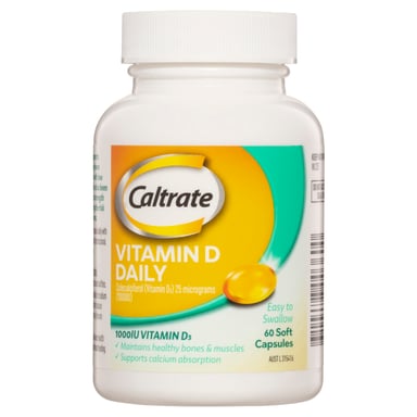 Caltrate Vitamin D Daily 60 liquid capsules