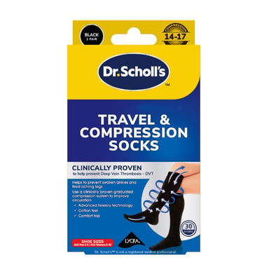 Scholl Travel & Compression Socks Medium 1 pair
