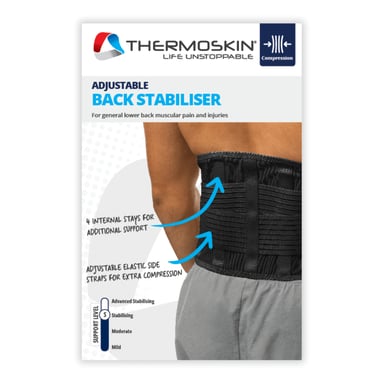 Thermoskin Back Stabiliser Black Large 1 each