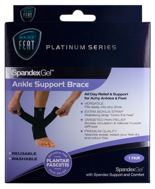 Neat Feat Spandex Gel Ankle Support Brace Large 1 each