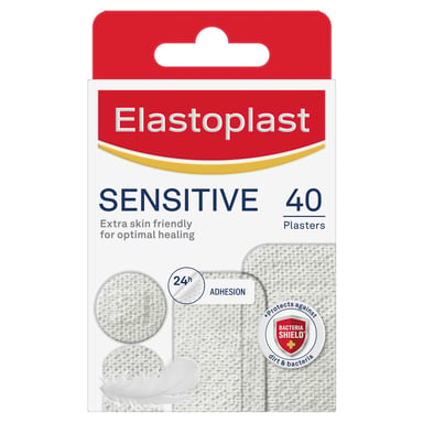 Elastoplast Sensitive Strips Assorted Shapes 40 pack
