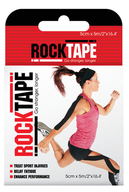 RockTape Black 5m X 5cm - 1 roll