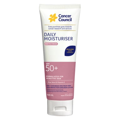 Cancer Council Daily Moisturiser Matter Spf50+ - 150ml