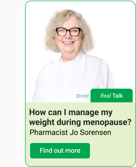 Real Talk: How can I manage my weight during menopause? Pharmacist Jo Sorenson