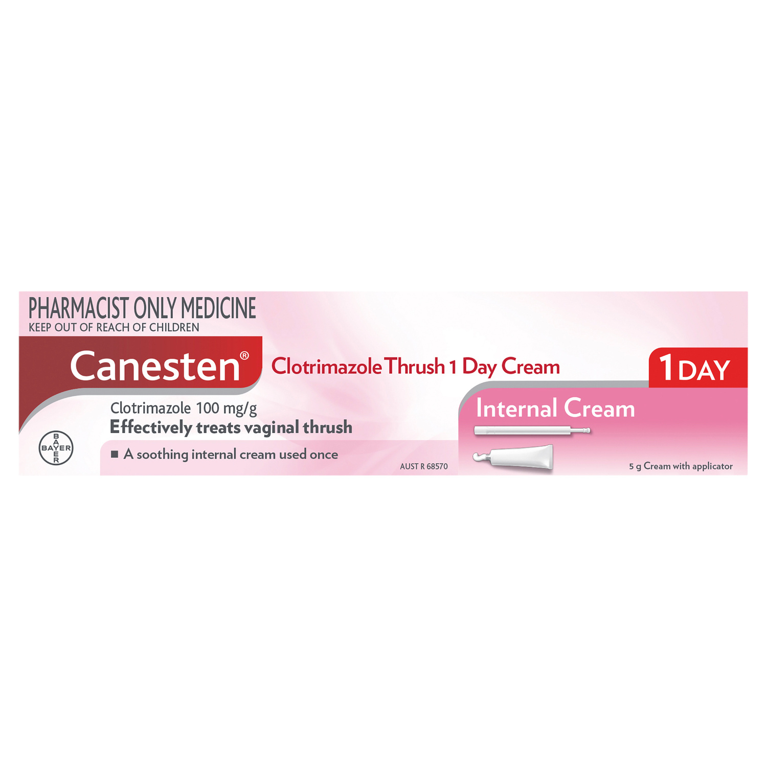 Canesten Vaginal Once Cream 10% - 5g - Image 1