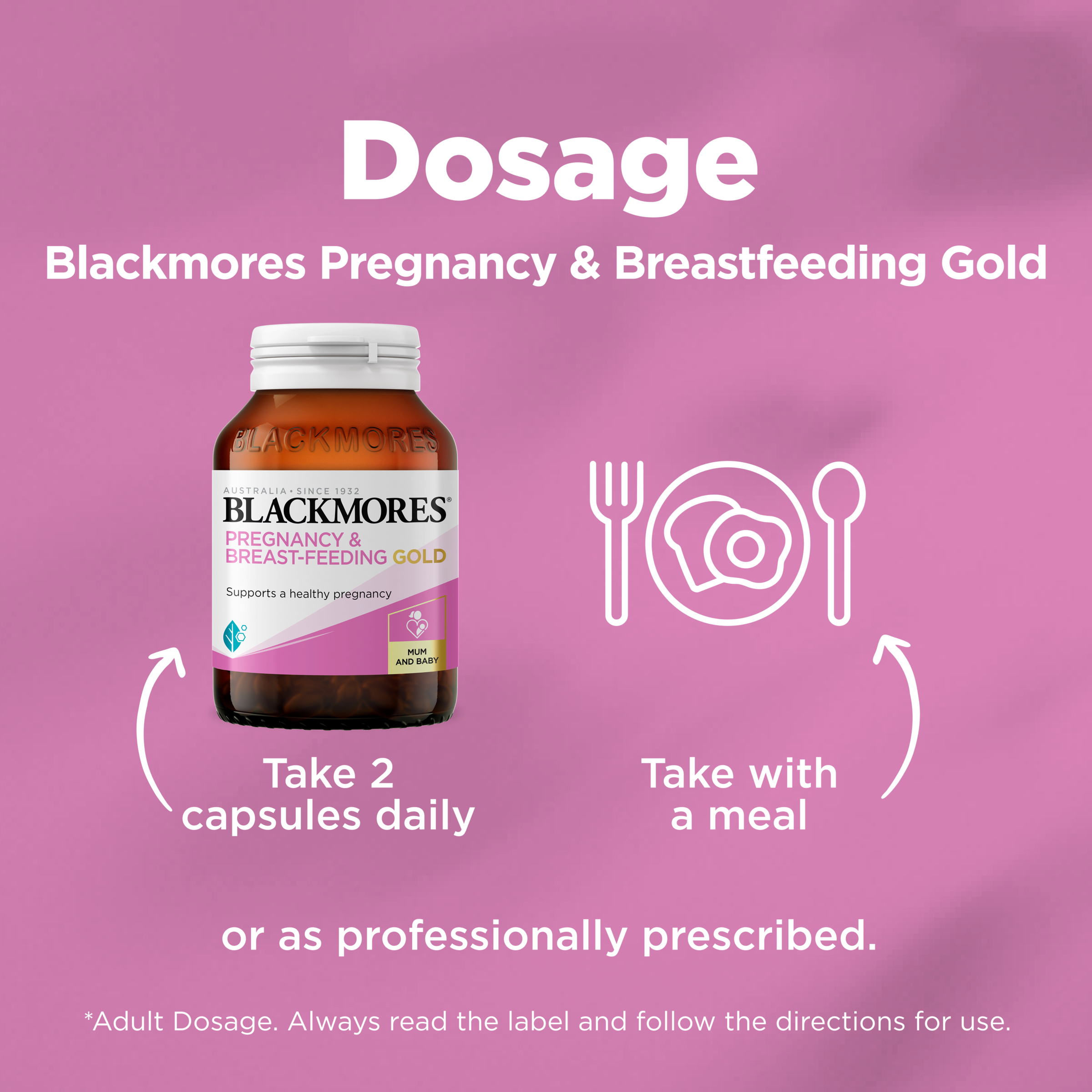 Blackmores Pregnancy & Breast-Feeding Gold 120 capsules - Image 6