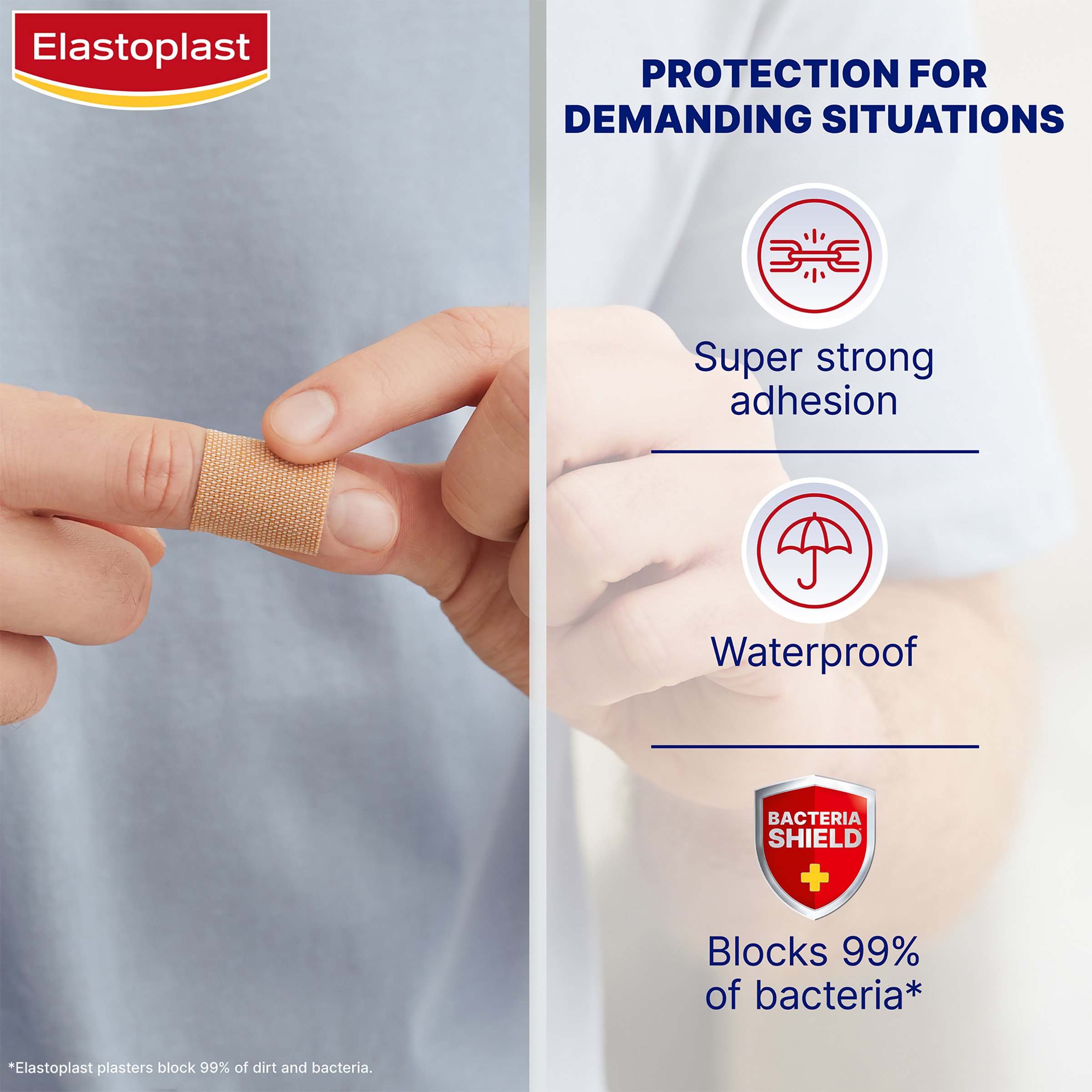 Elastoplast Heavy Fabric Waterproof Strips 16 pack - Image 6
