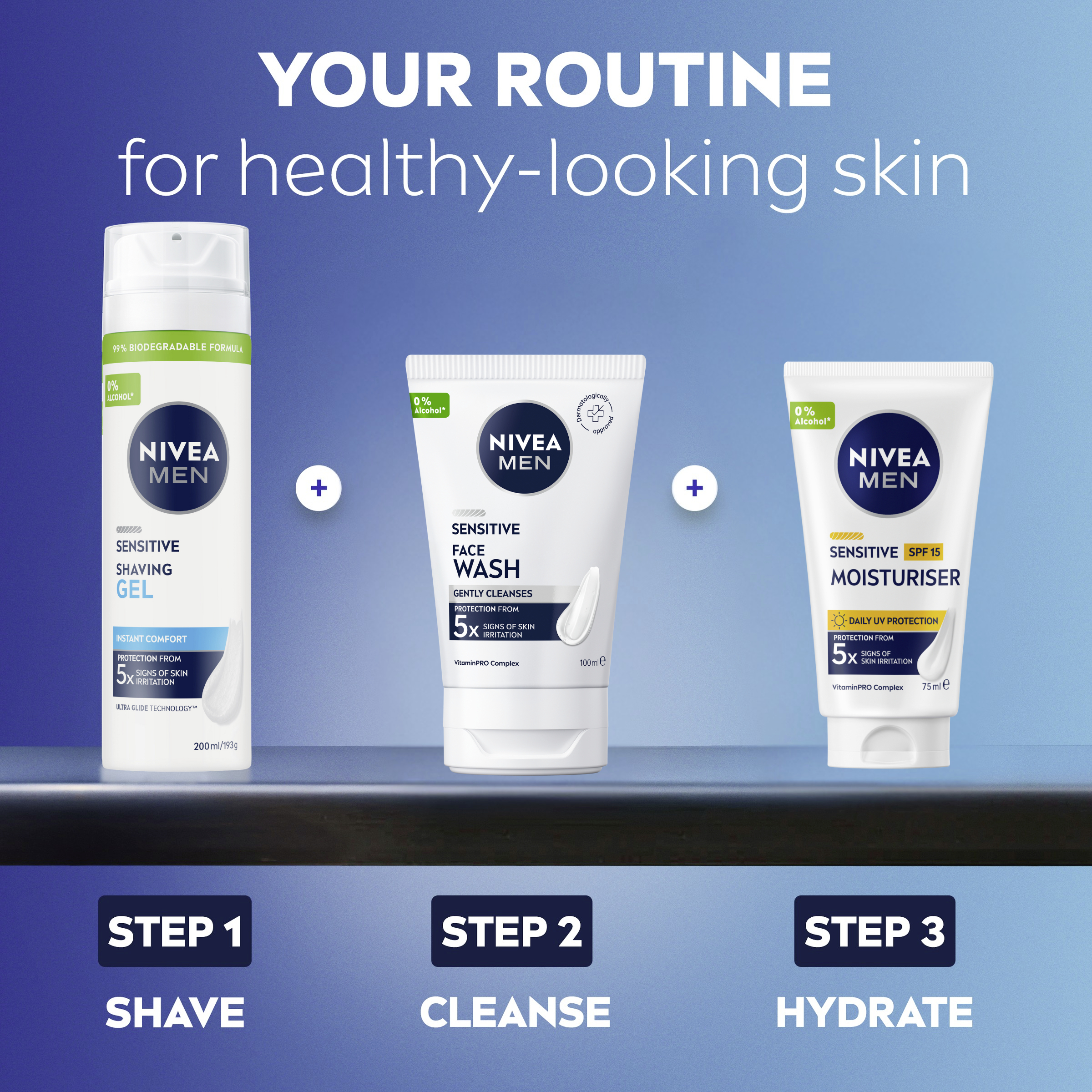Nivea Men Sensitive Shaving Gel 200ml - Image 4