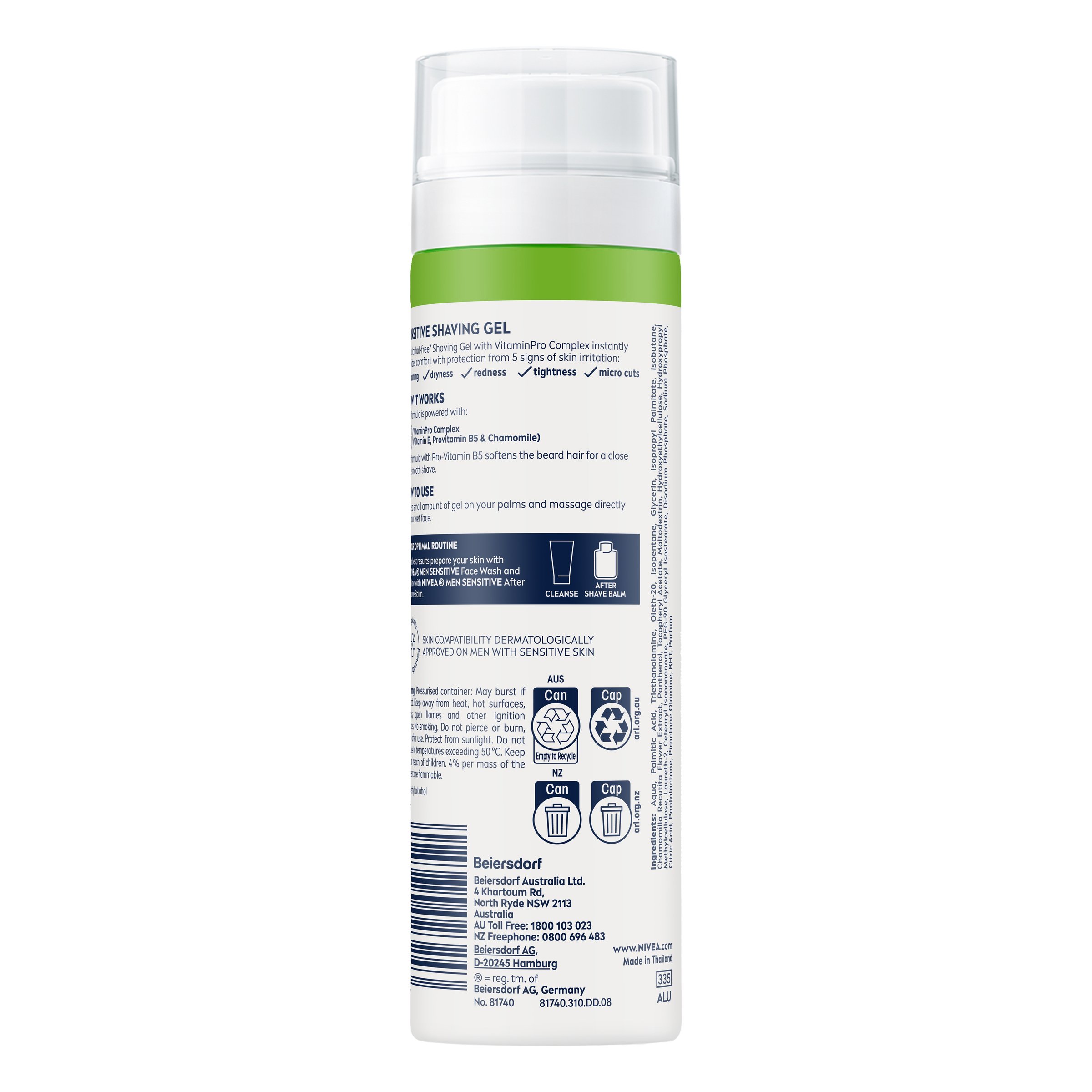 Nivea Men Sensitive Shaving Gel 200ml - Image 6