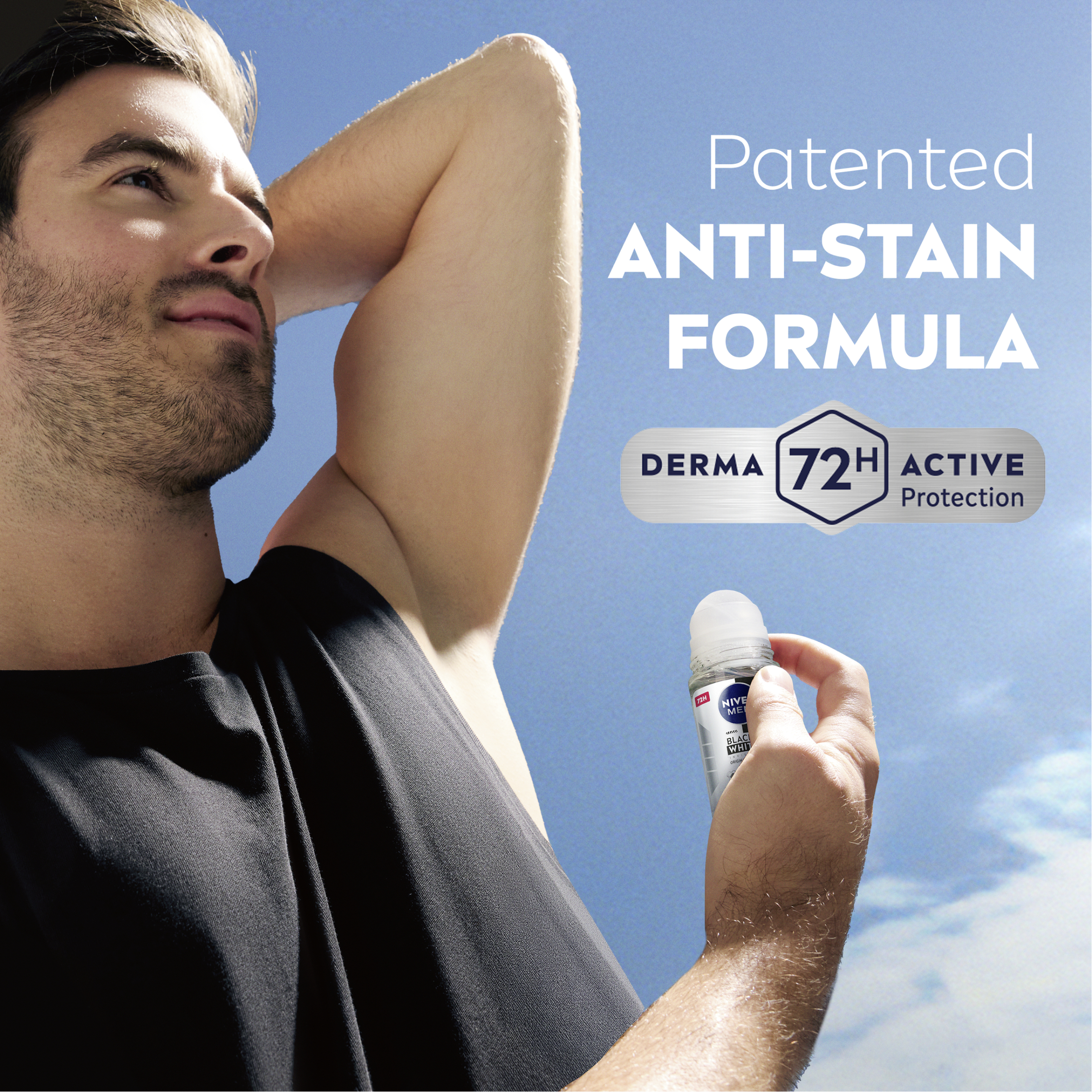 Nivea Men Anti-Perspirant Invisible Black & White Roll On 50ml - Image 7