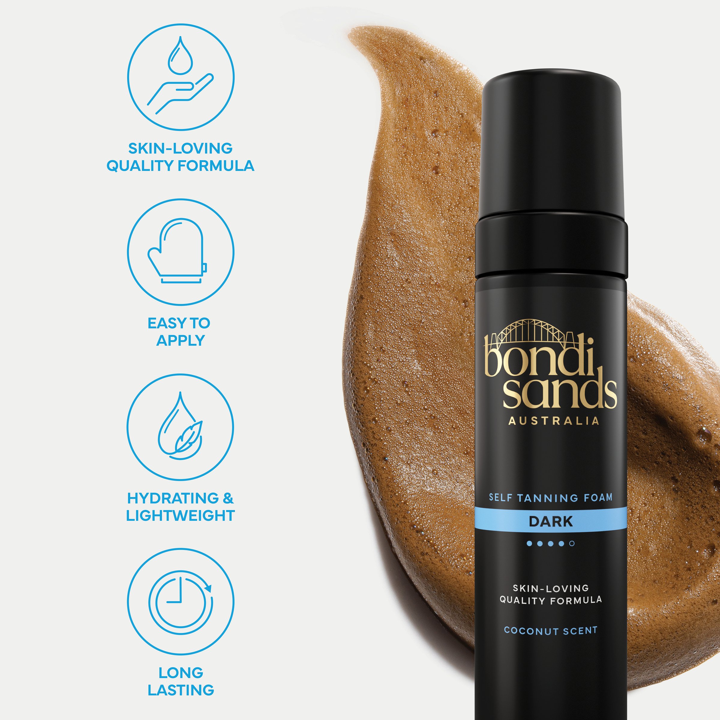 Bondi Sands Self Tanning Foam Dark 200ml - Image 6