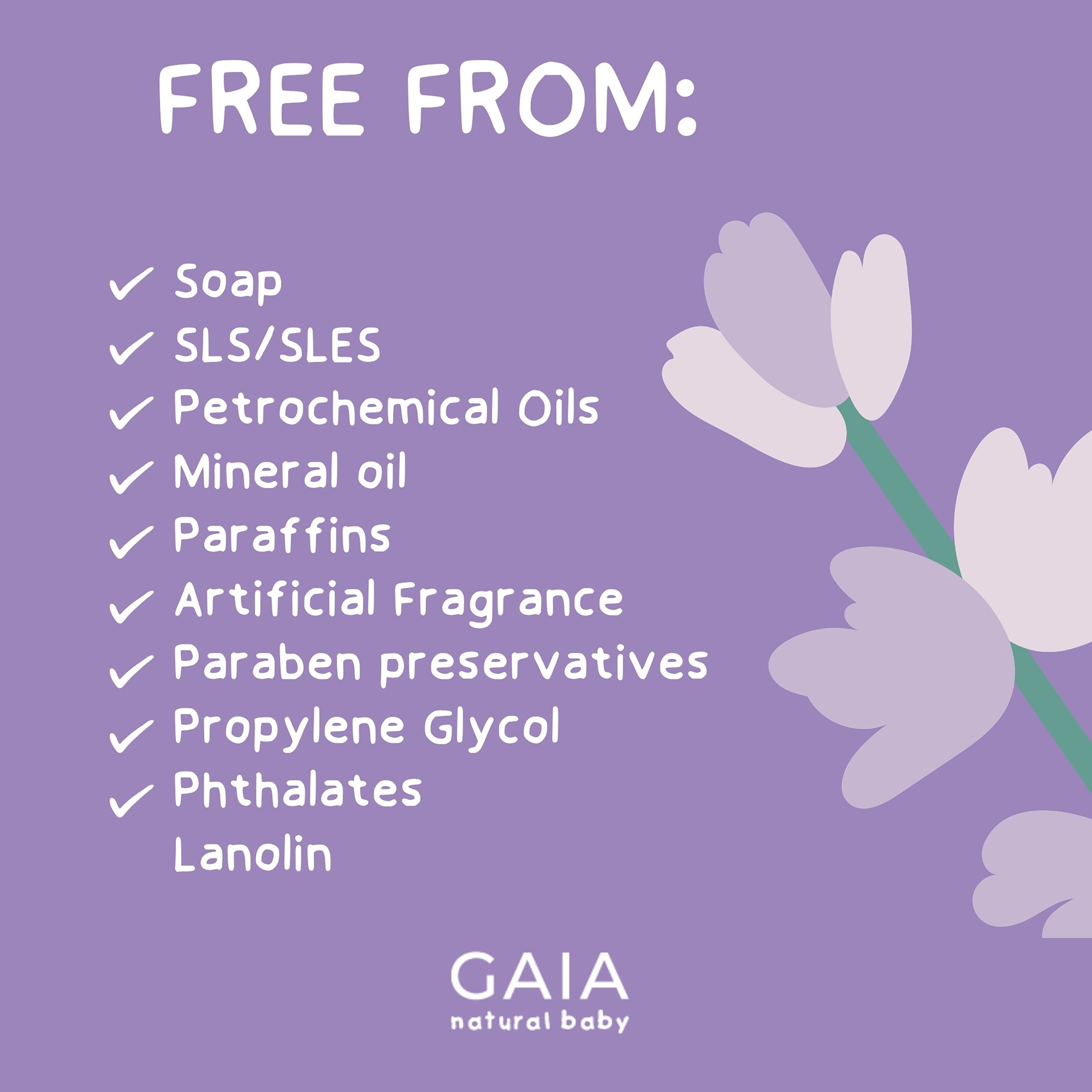 Gaia Natural Baby Sleeptime Bath 500ml - Image 5