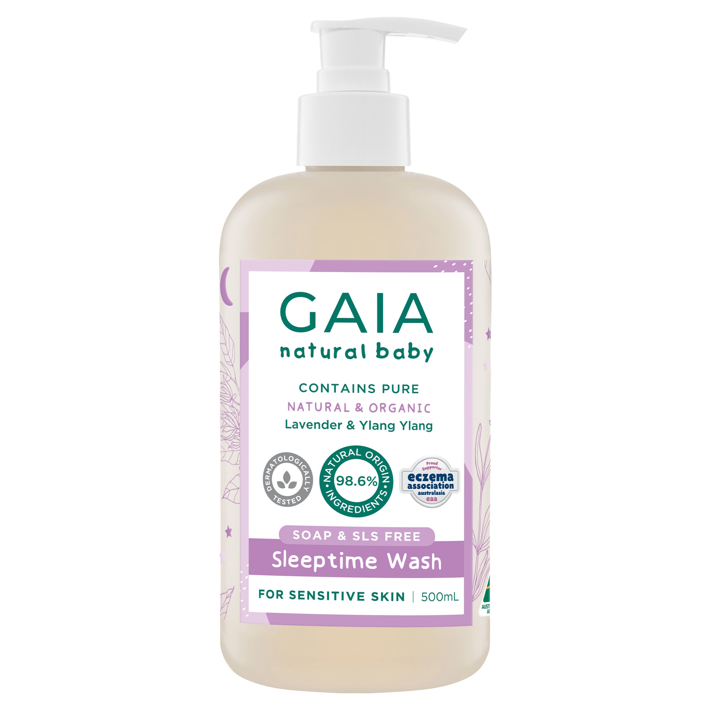 Gaia Natural Baby Sleeptime Bath 500ml - Image 1