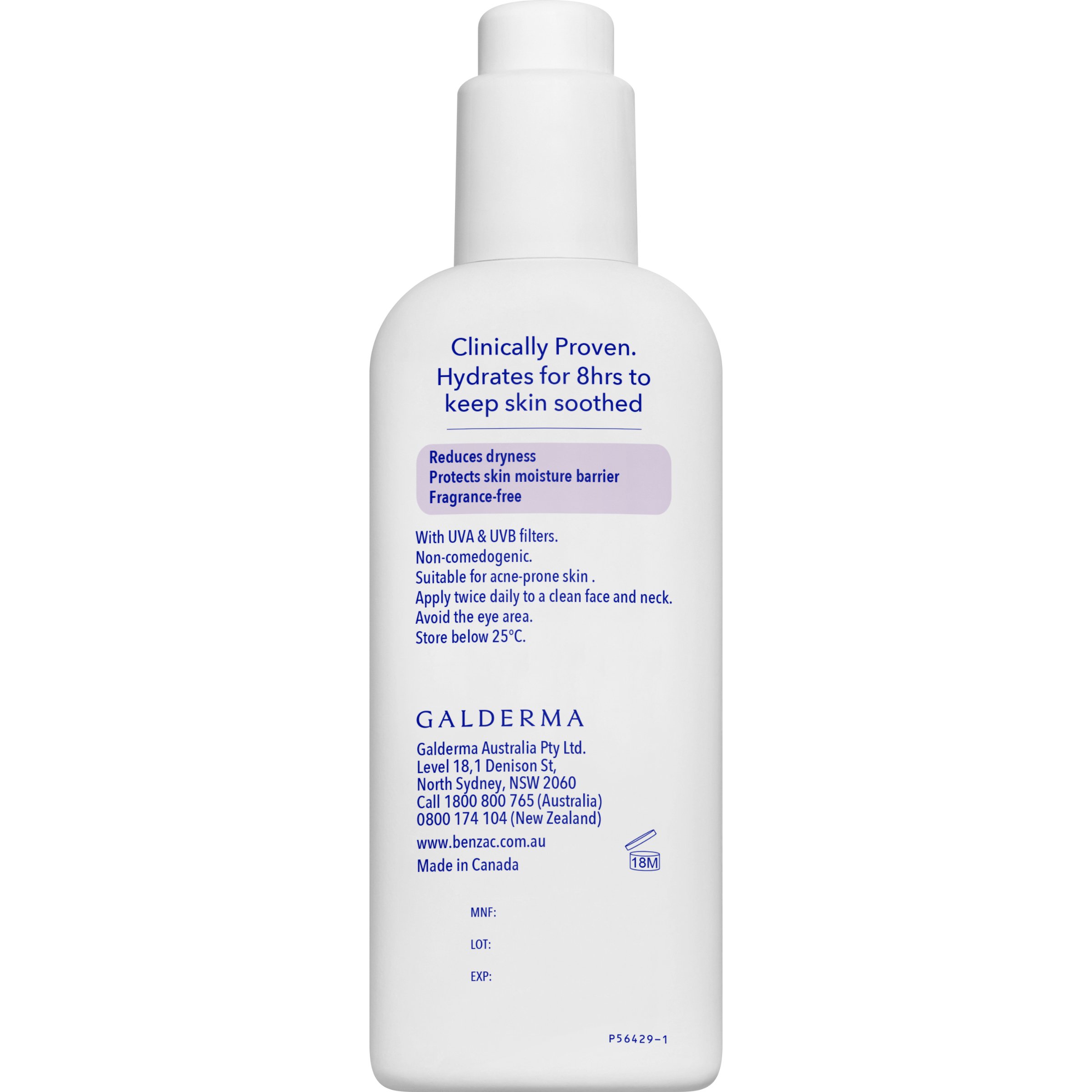 Benzac Daily Facial Moisturiser For All Skin Types SPF15 - 118ml - Image 7