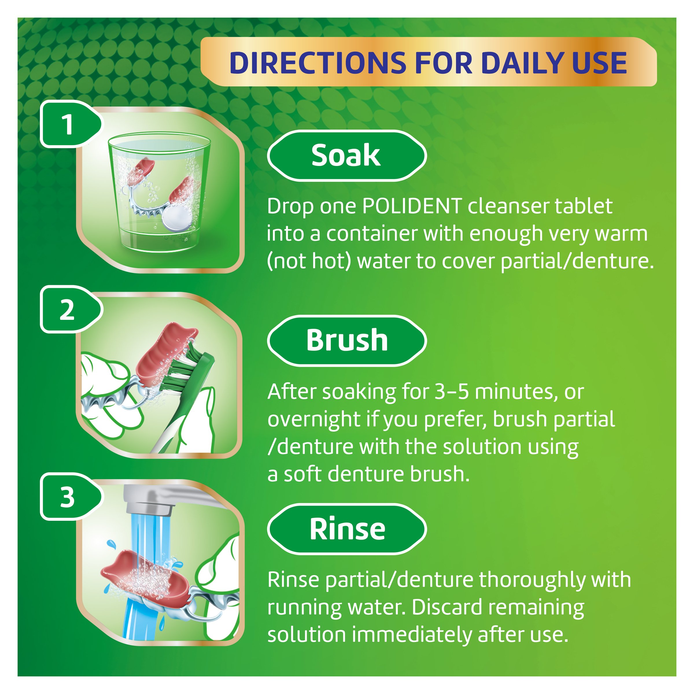 Polident Fresh Active Denture Cleanser 36 tablets - Image 6