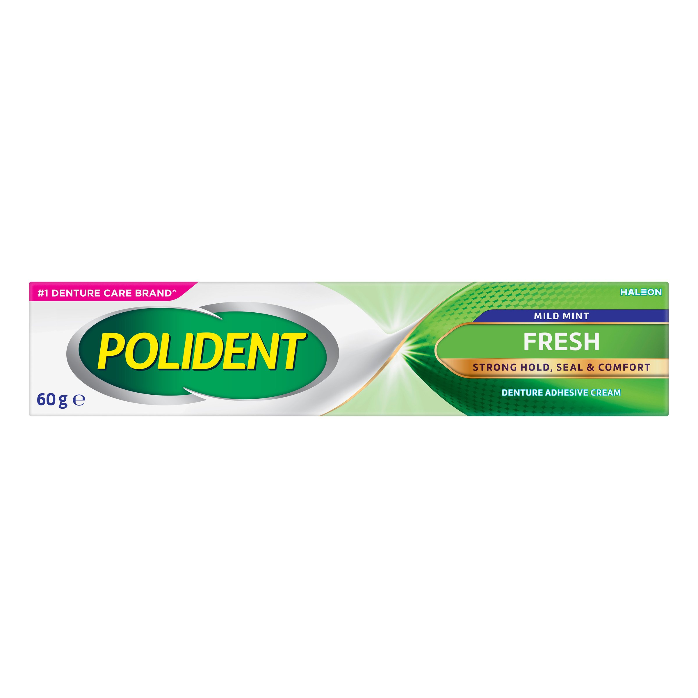 Polident Denture Adhesive Cream Fresh Mint 60g - Image 1