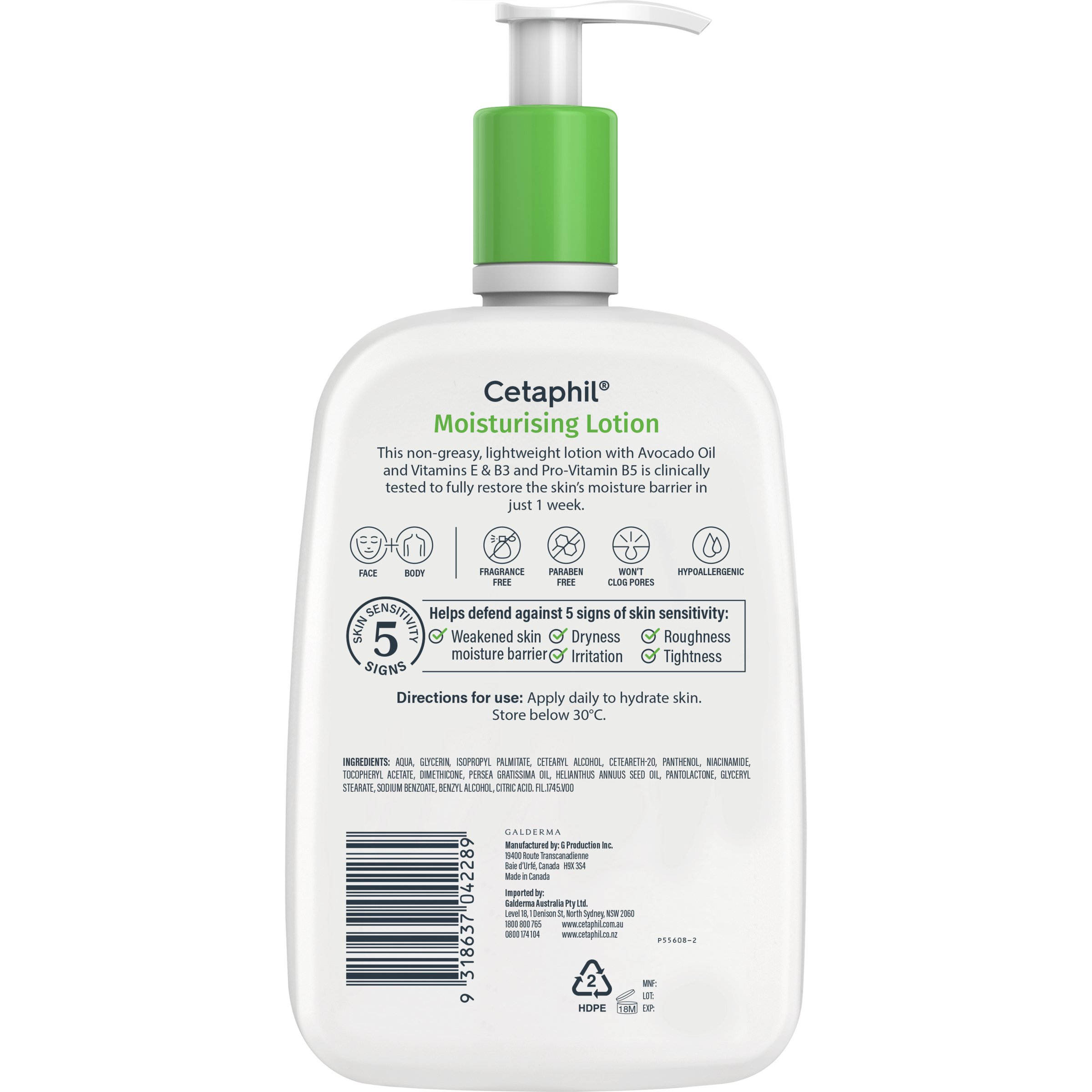 Cetaphil Moisturising Lotion 1 litre - Image 2