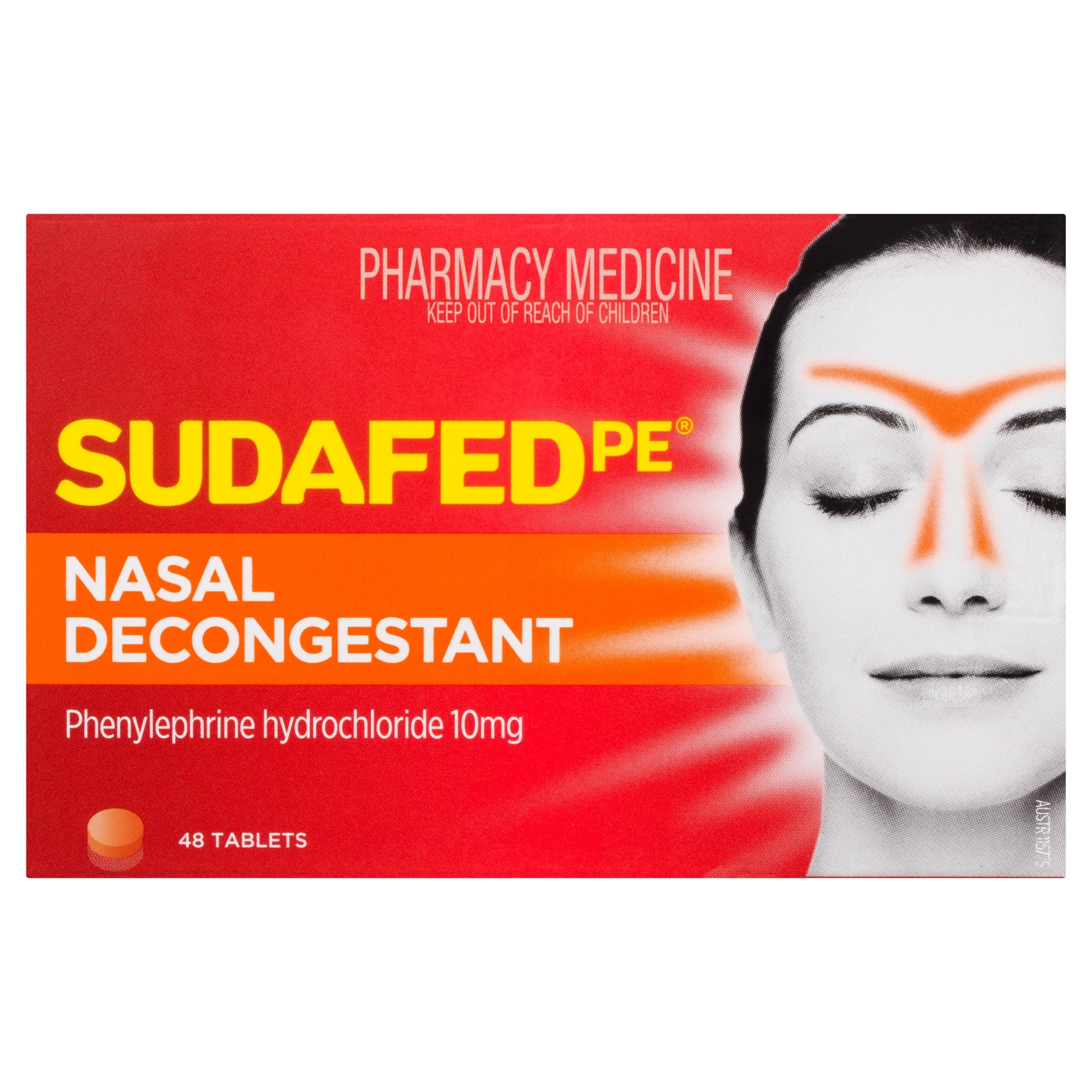 Sudafed PE Nasal Decongestant Non Drowsy 48 tablets - Image 1