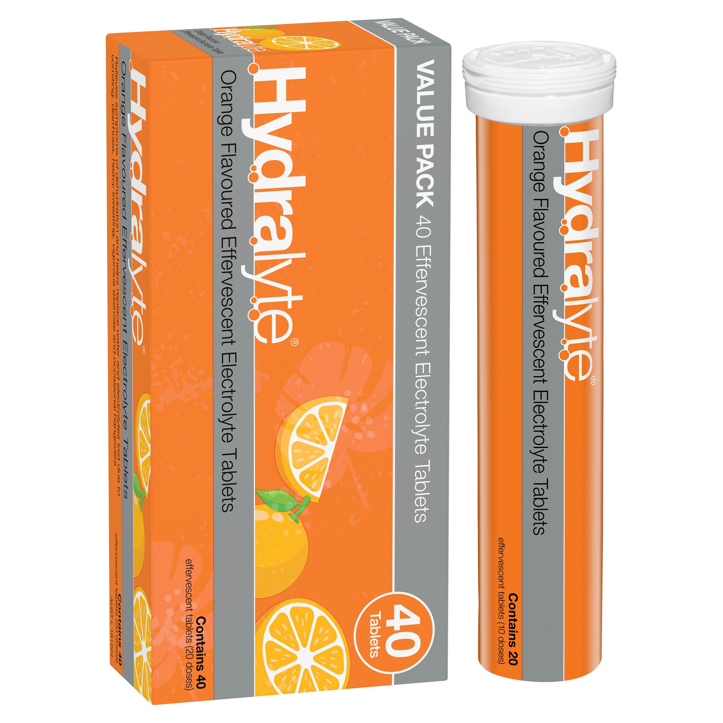 Hydralyte Effervescent Orange 40 tablets - Image 6