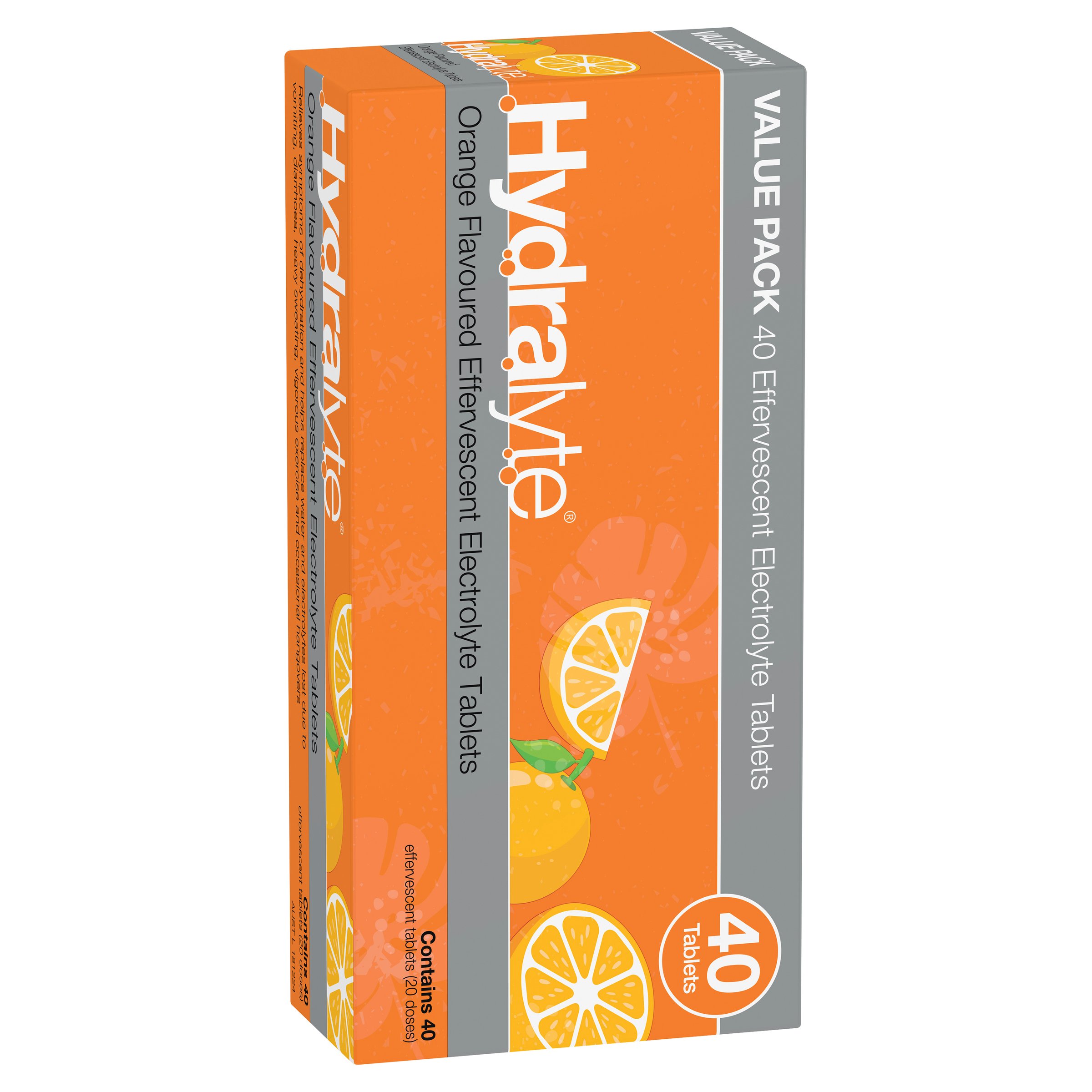 Hydralyte Effervescent Orange 40 tablets - Image 12