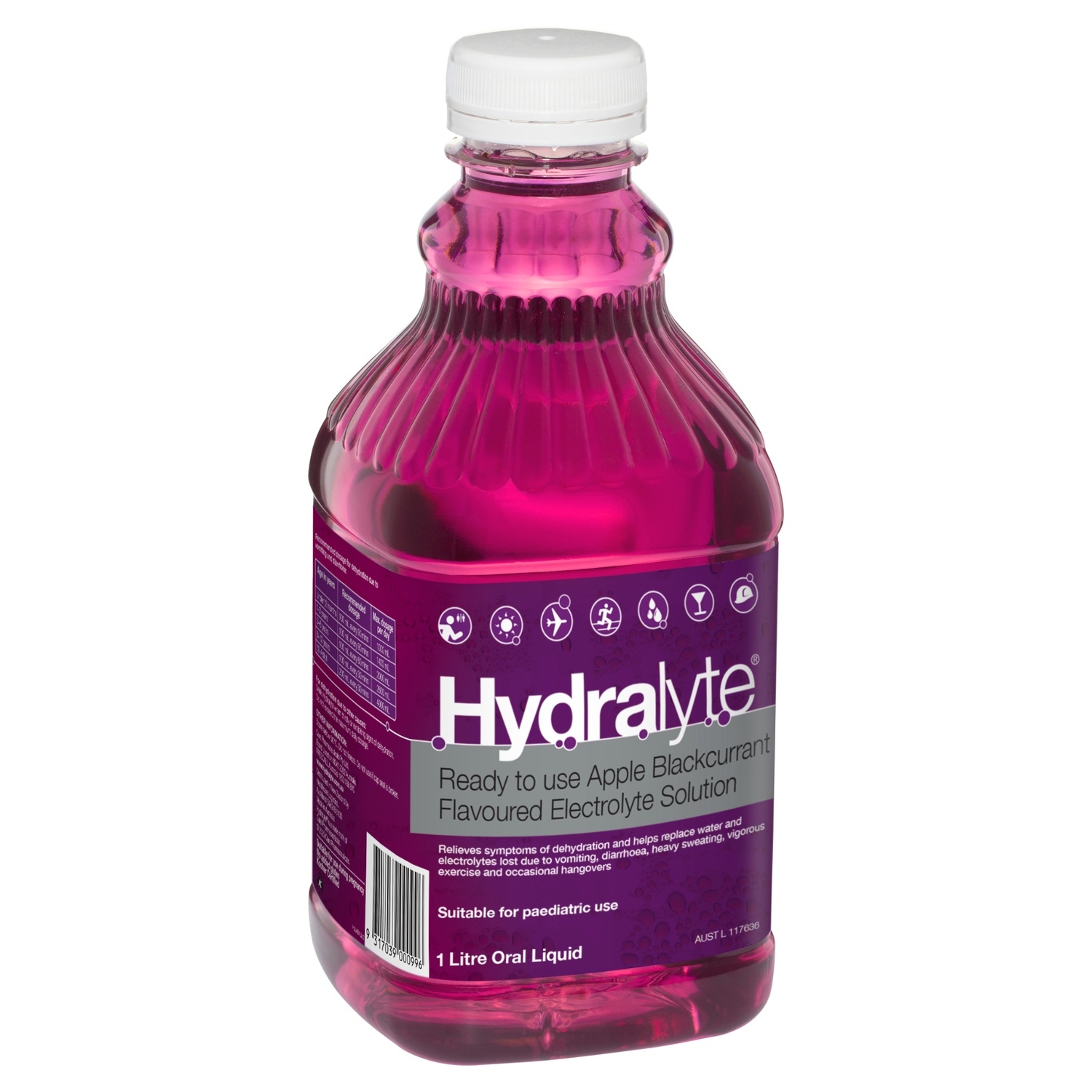 Hydralyte Ready to Use Liquid Apple/Blackcurrant Flavoured 1 litre - Image 6