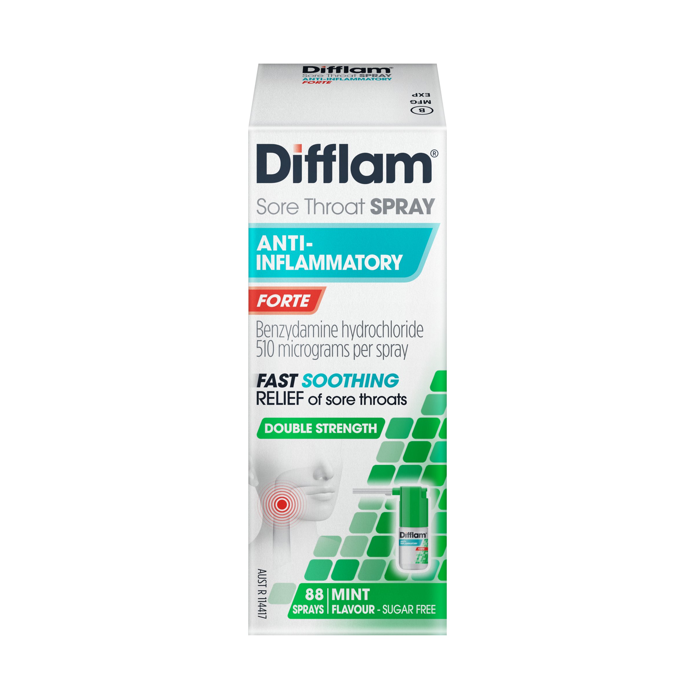 Difflam Forte Throat Spray 88 Sprays 15ml - Image 1