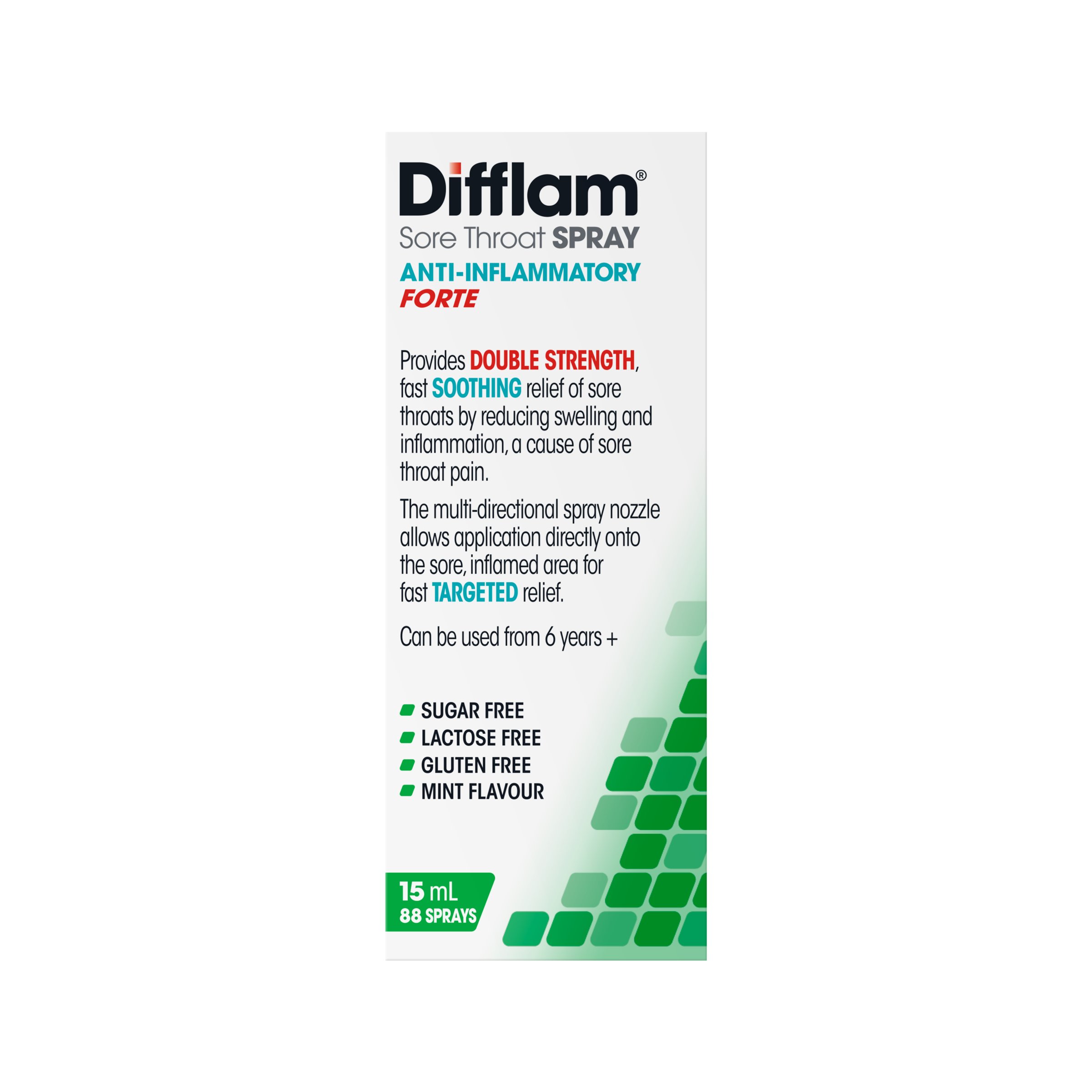 Difflam Forte Throat Spray 88 Sprays 15ml - Image 3