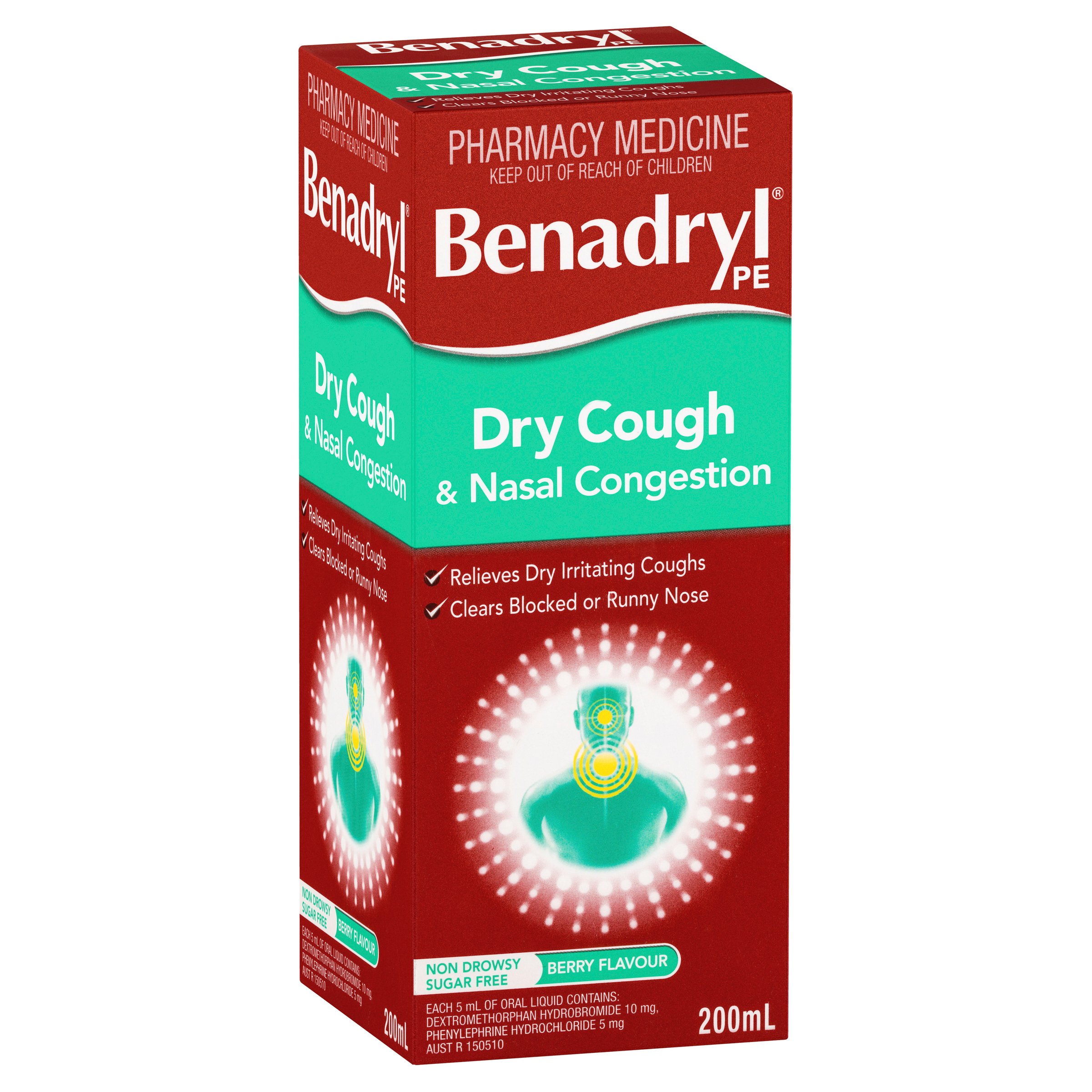 Benadryl Dry Cough & Nasal Congestion 200ml - Image 6