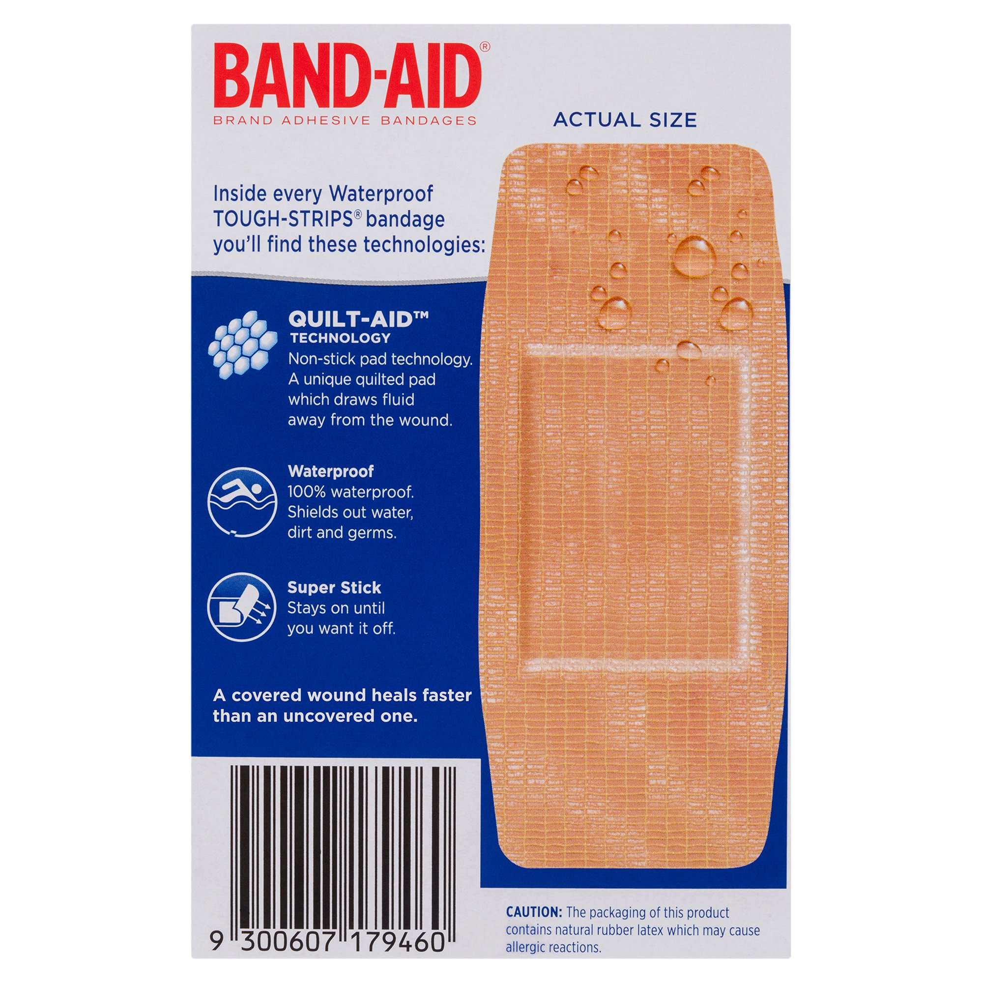 Band-Aid Tough Strips Waterproof Extra Large 10 pack - Image 2